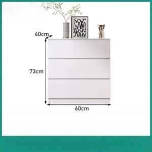 Contemporary White 3-Drawer Chest